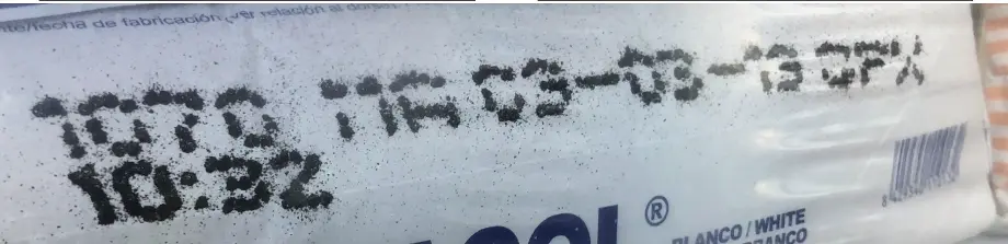 Marcaje no legible con tecnología CIJ