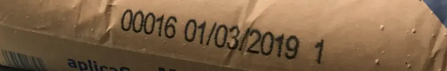 Marcaje sacos cemento con tecnología TIJ