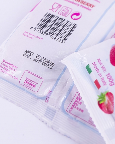 Marcaje industrial Anser en bolsa de plástico