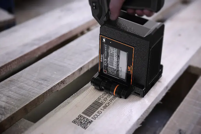 Marcaje palets con Anser Mobile one