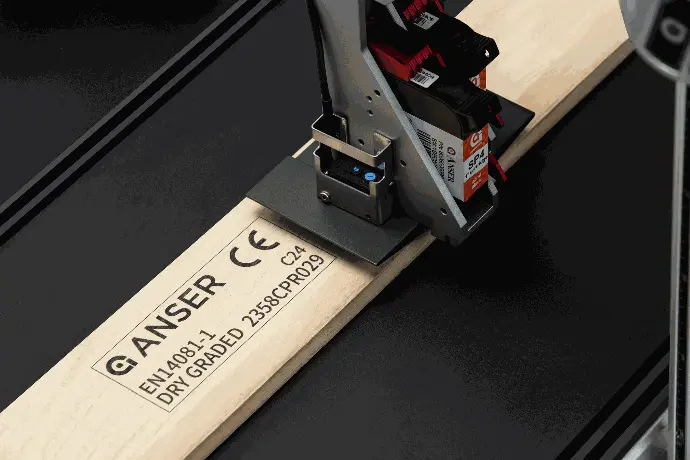 Marcaje y codificación madera industrial