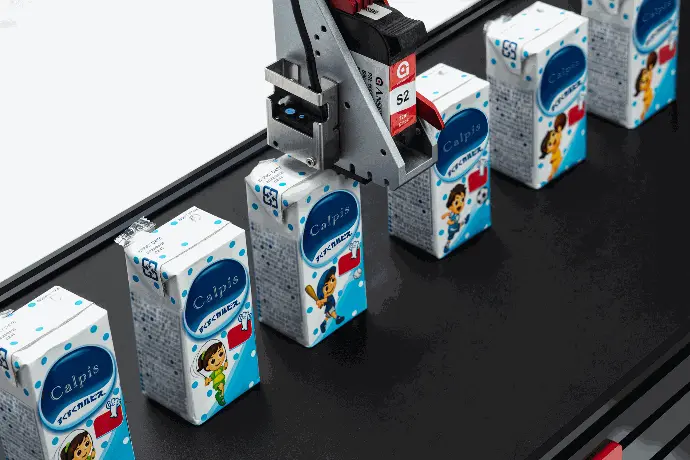 Marcado industrial en tetra bricks alimentos