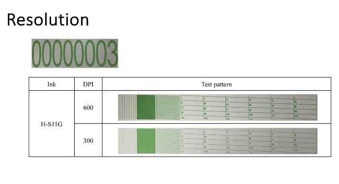 Tinta base solvente verde H-S11G industrial Anser