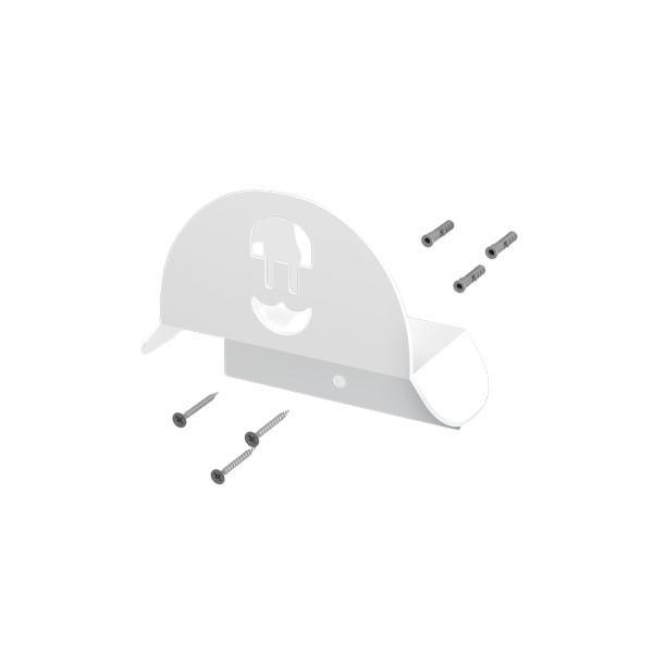 WALLBOX HOLDER CABLE WALL WHT 