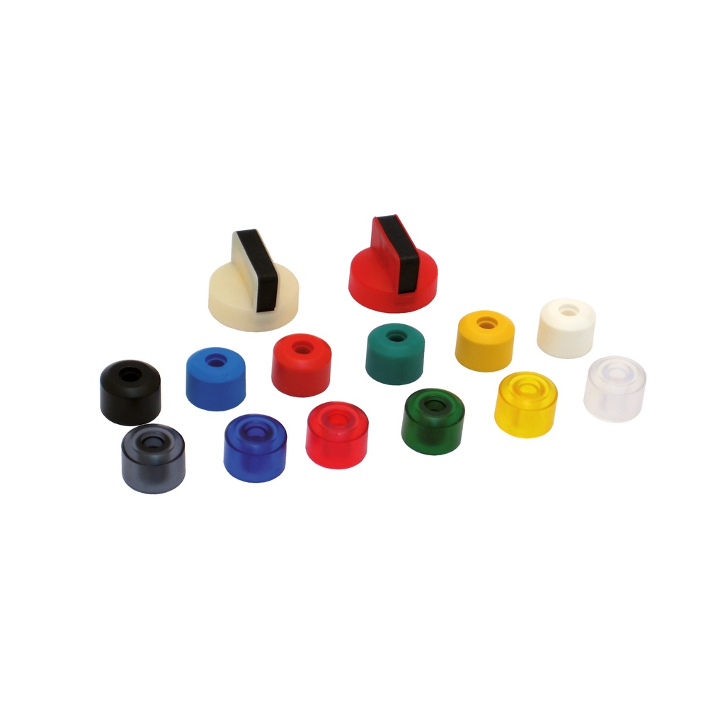 PULSADOR TRANSPARENTE AZUL