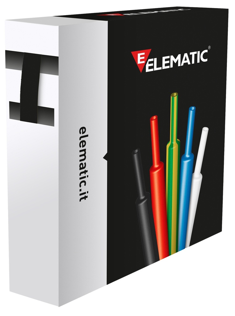 TUBO TERMOR.NEGRO 6,4/3,2