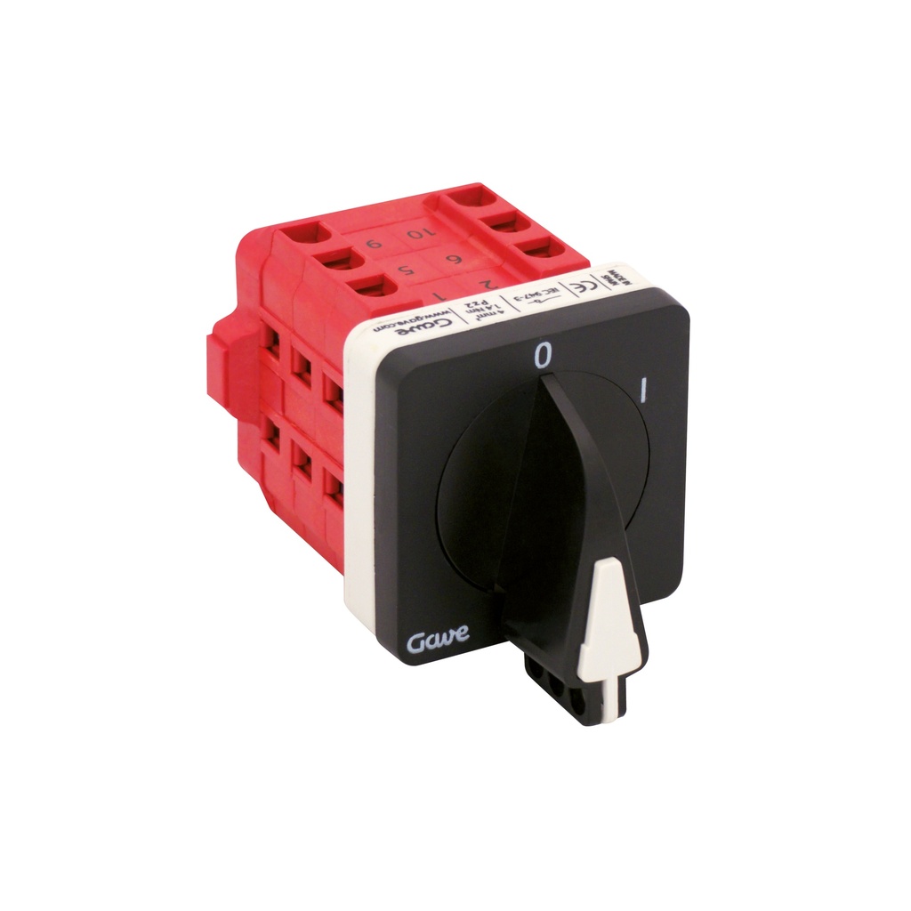 INTERRUPTOR 2P.16A.D0 ENCLAVABLECANDADO GRIS/NEGRO