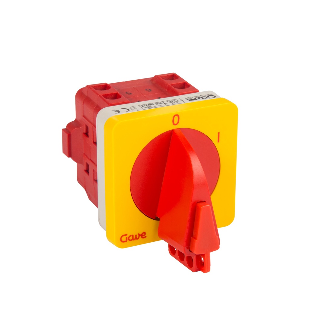 INTERRUPTOR 3P 25A.D0 ENCLAVABLE CANDADO ROJO/AMARILLO