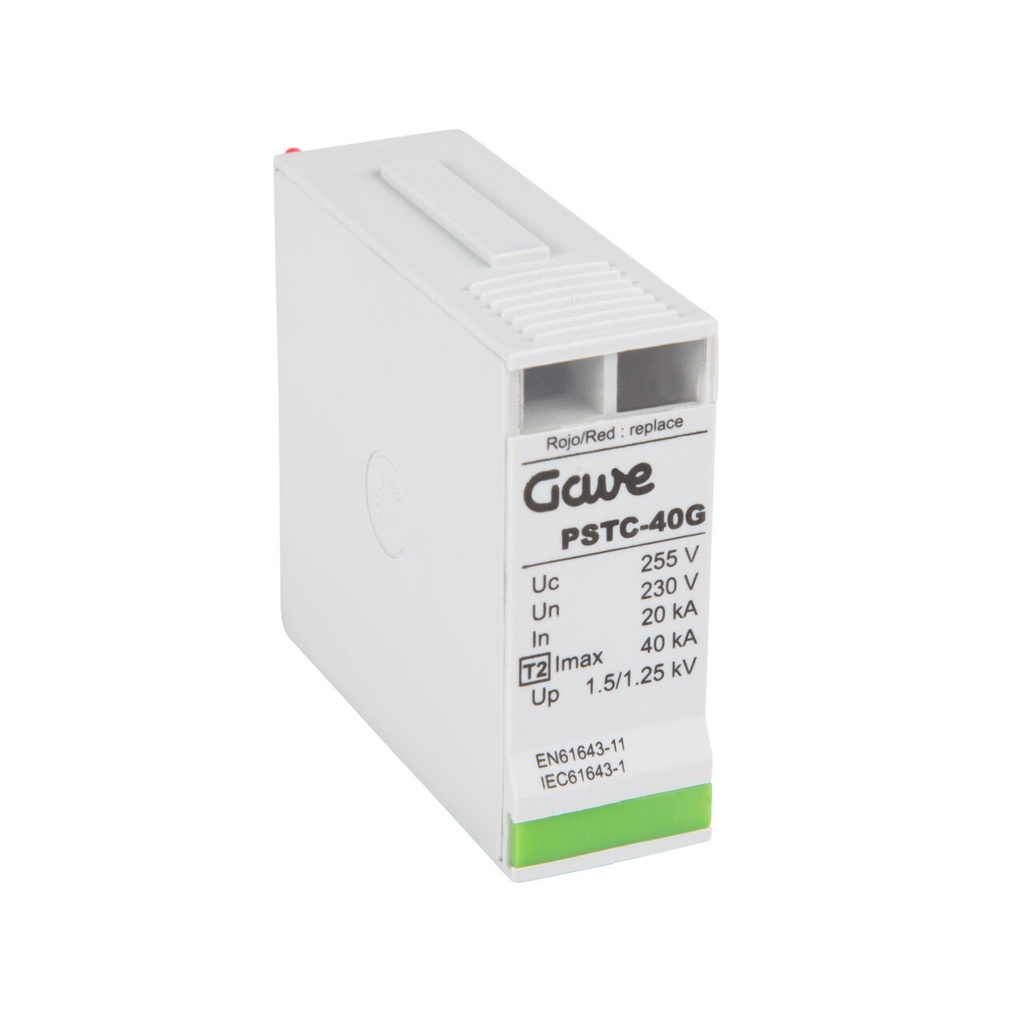 CARTUCHO COMPACTO FASE+NEUTRO 1MODULO 1 IMAX. 40KA 