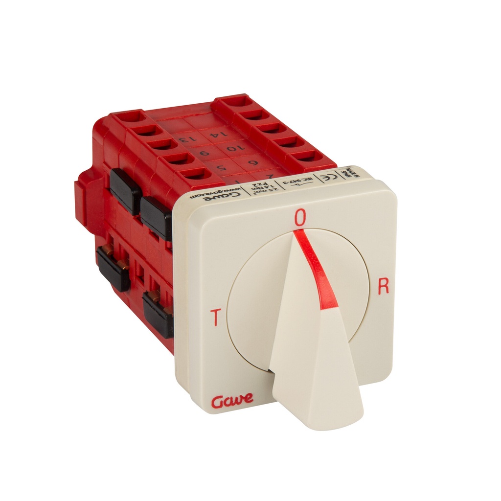 CONMUTADOR  AMPERIMETRO 3CIRCUITOS  DIRECTO  12A.D0