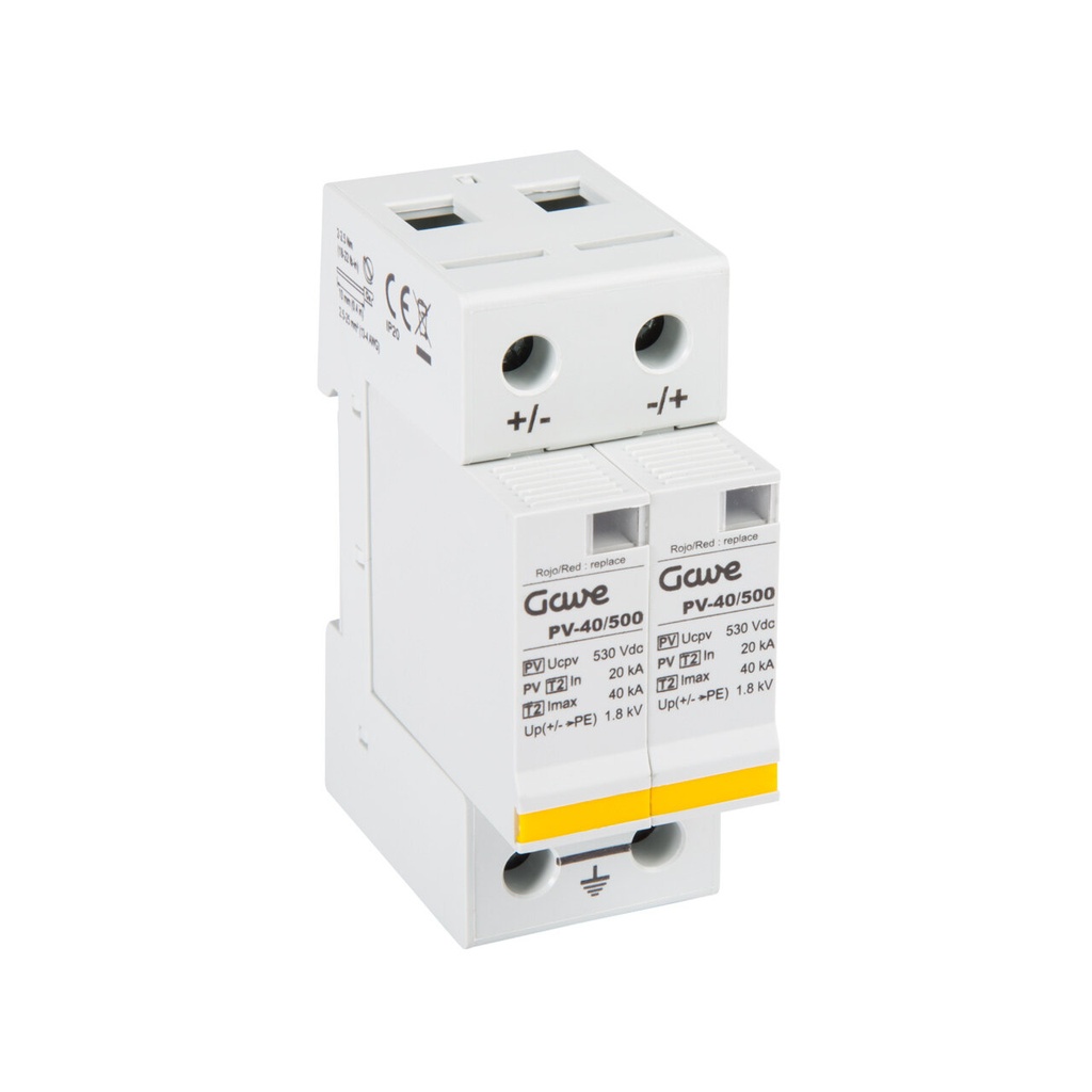 PROTECTOR SOBRETENSION ENCHUFABLE PV 500VDC TELESEÑALIZACION