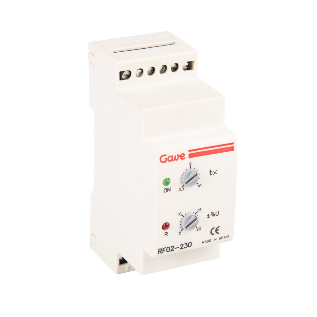 RELE CONTROL SECUENCIA Y FALLO FASE AJUSTABLE RED 3F-230V