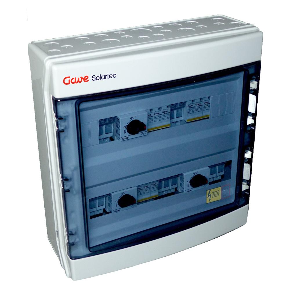 CAJA MODULAR CONEXIÓN PV - 2STRINGS 1000V 25A FUS20A 3MPPT SALIDAS INDIVIDUALES