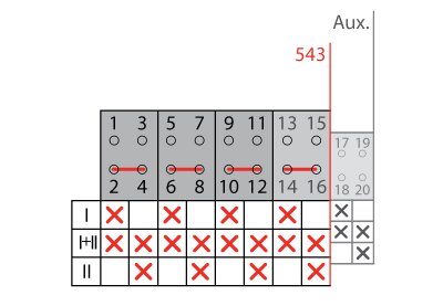 CONMUTADOR   LD I - I+II - II 4P 200A +CA