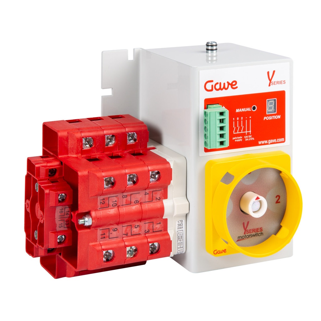 CONMUTADOR  MOTORIZADO ENTRADA INFERIOR 1-0-2 2P 100A. 80-230VAC