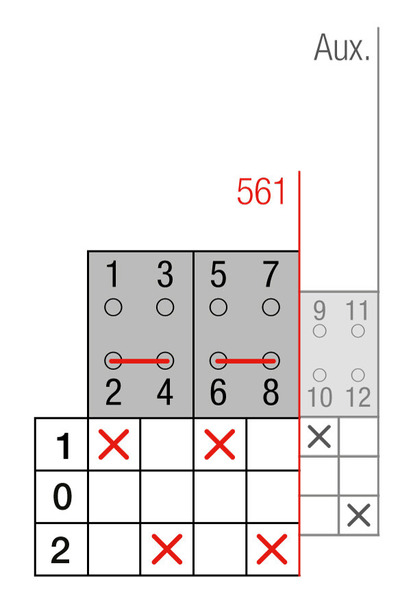 CONMUTADOR  MOTORIZADO ENTRADA SUPERIOR 1-0-2 2P 125A. 12V DC