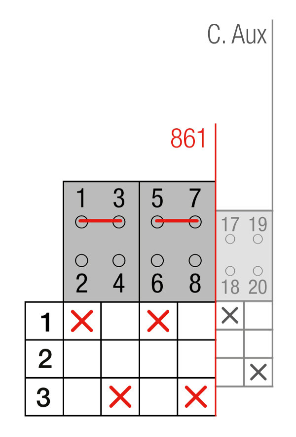 CONMUTADOR  MOTORIZADO ENTRADA INFERIOR 1-0-2 4P 160A. 12V DC