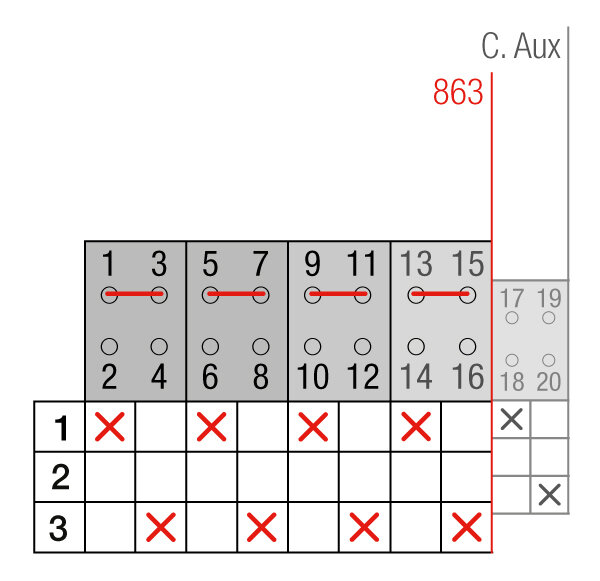 CONMUTADOR  MOTORIZADO ENTRADA INFERIOR 1-0-2 4P 100A. 80-230VAC