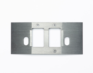 Placa frontal X1 Doble Paralelo de una pulgada, dual - Tipo H