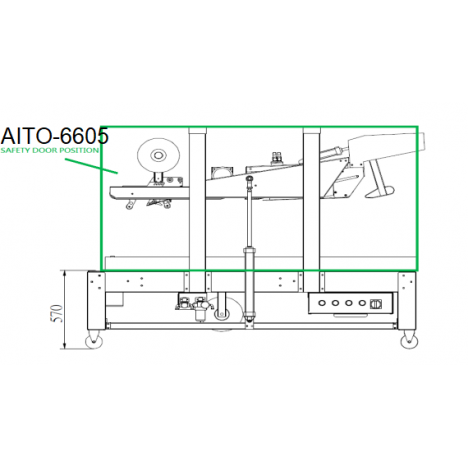 [Safety-doors-6605] Puertas de protección de seguridad acrílicas con dispositivo de cierre para familia AITO-6605